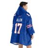 Bills Captain Allen 17 Football Unisex Blanket Hoodie 4