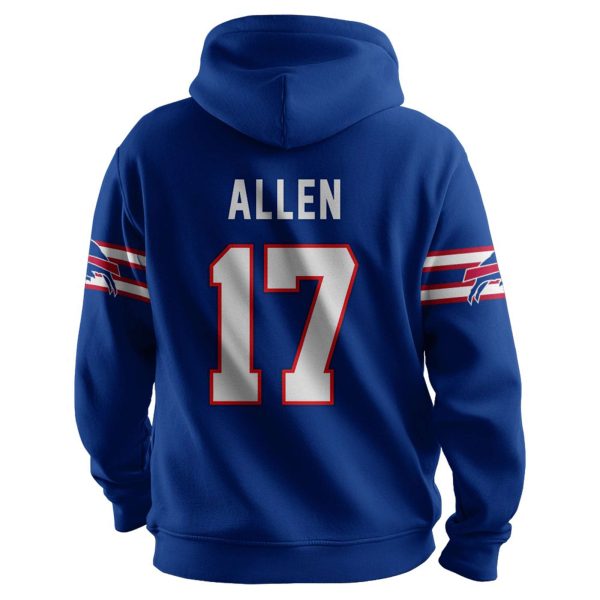 Bills Captain Allen 17 Football Unisex Hoodie