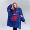 Bills Ready To Roll Football Unisex Blanket Hoodie 5