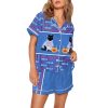 Black Cat Pumpkin Bills Football Art Print Pajama Set 1