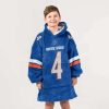 Boise State Madsen 4 Football Unisex Blanket Hoodie