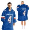 Boise State Madsen 4 Football Unisex Blanket Hoodie 2