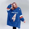 Boise State Madsen 4 Football Unisex Blanket Hoodie 5