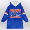 Boise State Mountain West Football Champs 2024 Football Unisex Blanket Hoodie 1