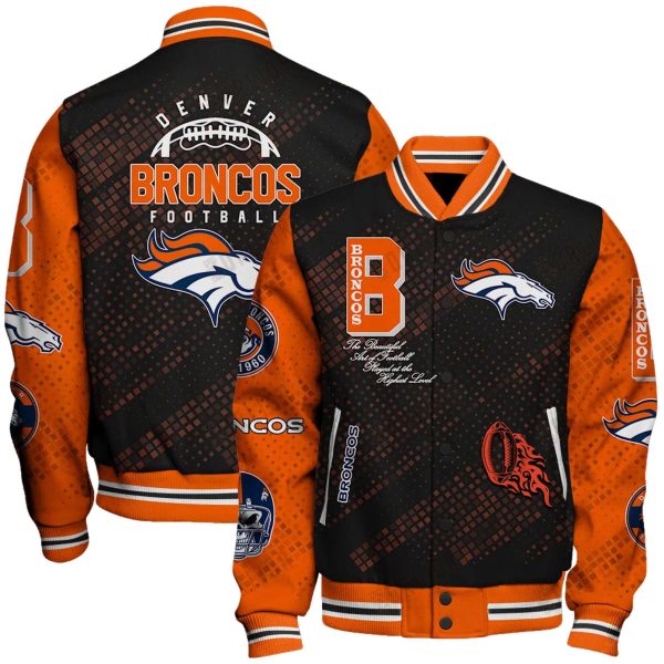 Broncos Football Varsity Bomber Jacket 1