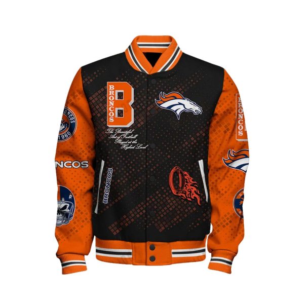 Broncos Football Varsity Bomber Jacket 2