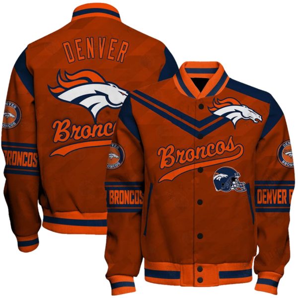 Broncos Football Unisex Varsity Jacket 1