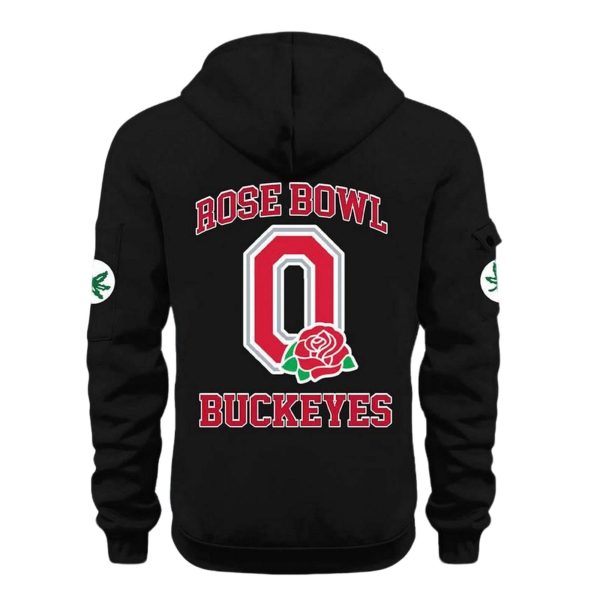 Buckeyes Rose Bowl Game 2025 Quarter Zip Hoodie