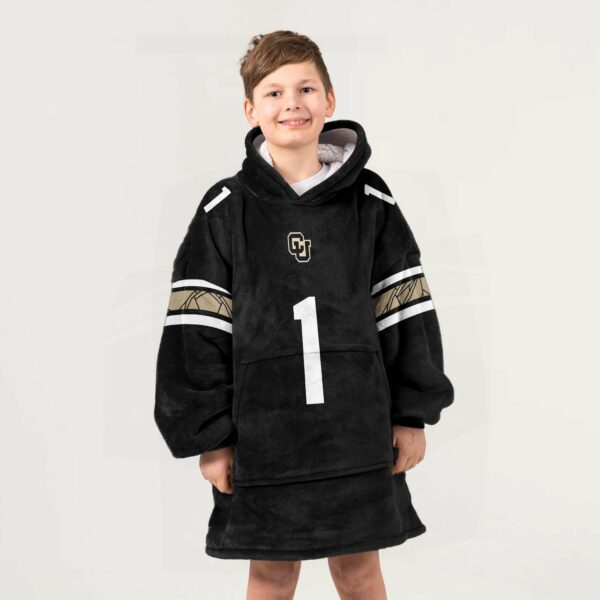 Colorado 1 Football Unisex Blanket Hoodie