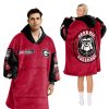 Bulldogs Football Unisex Blanket Hoodie