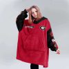 Bulldogs Football Unisex Blanket Hoodie