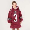 Bulldogs Frazier 3 Football Unisex Blanket Hoodie