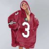 Bulldogs Frazier 3 Football Unisex Blanket Hoodie 3