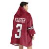 Bulldogs Frazier 3 Football Unisex Blanket Hoodie 4