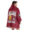 Bulldogs Sugar Bowl Champions 2025 Go Dawgs Football Unisex Blanket Hoodie 4