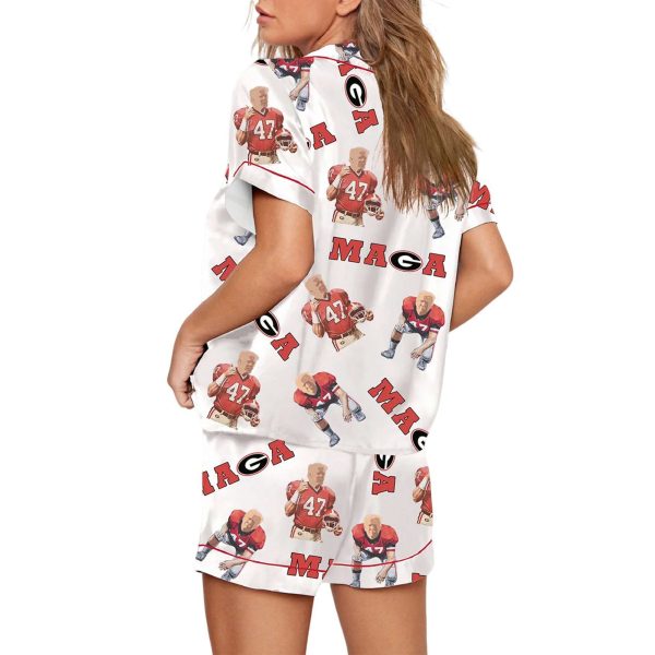 Bulldogs Trump 47 MAGA Pajama Set 2