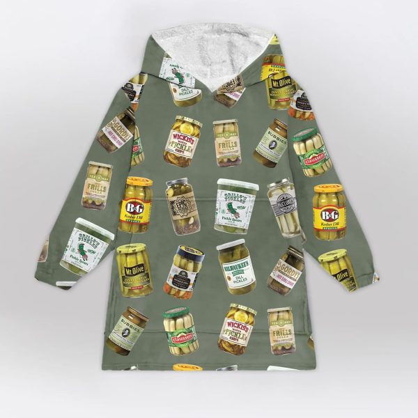 Canned Pickles Blanket Hoodie