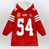 Captain 49ers Warner 54 Football Unisex Blanket Hoodie 1