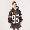 Captain Browns Garrett 95 Football Unisex Blanket Hoodie