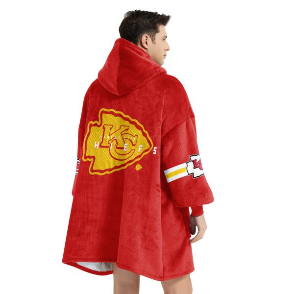 Chief Ready To Roll Football Unisex Blanket Hoodie 4