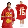 Chief Ready To Roll Mahomes 15 Football Unisex Blanket Hoodie 2