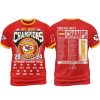 Chiefs AFC West 9 Straight Division Titles Champions 3D Shirt