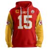 Chiefs Captain 15 Mahomes Football Unisex Hoodie 2