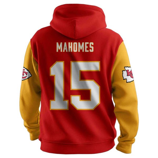 Chiefs Captain 15 Mahomes Football Unisex Hoodie