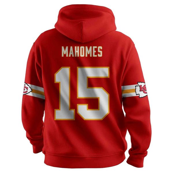 Chiefs Captain Mahomes 15 Football Hoodie