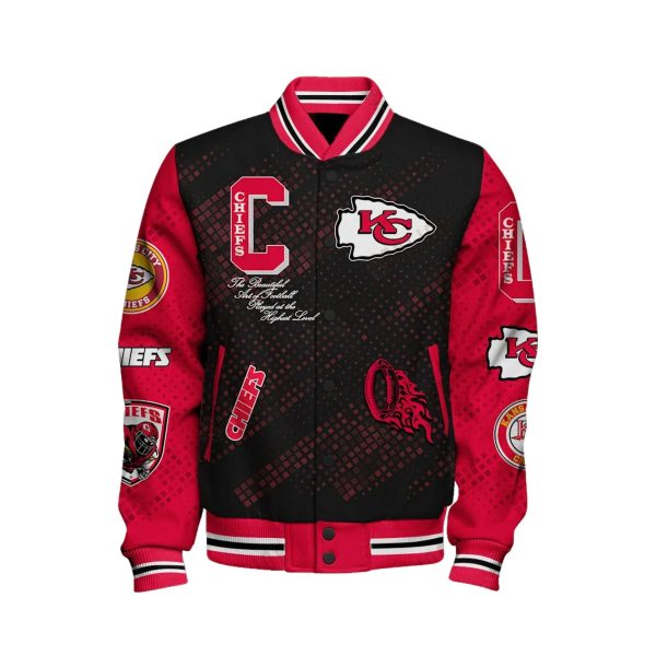 Chiefs Football Varsity Bomber Jacket 2