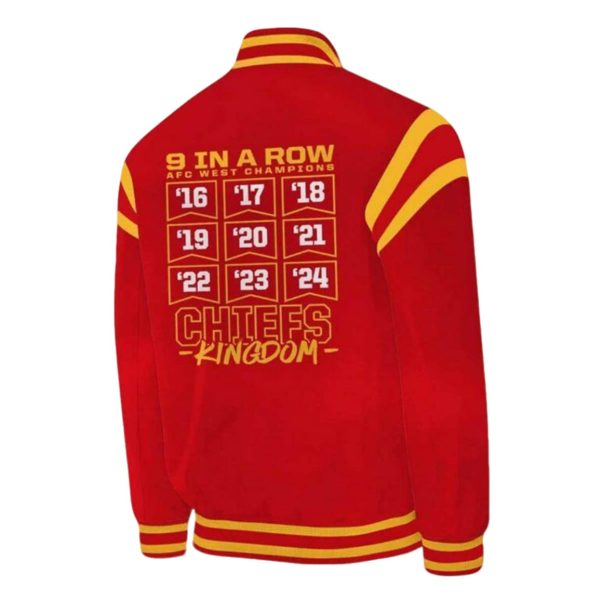 Chiefs Ready To Roll AFC West Champions 2024 Baseball Jacket 1