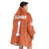 Clemson 1 Football Unisex Blanket Hoodie 4