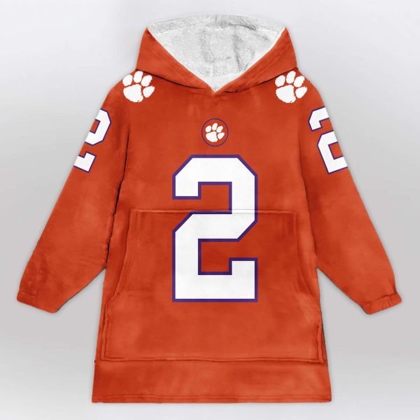 Clemson Klubnik 2 Football Unisex Blanket Hoodie