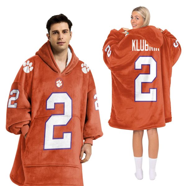 Clemson Klubnik 2 Football Unisex Blanket Hoodie