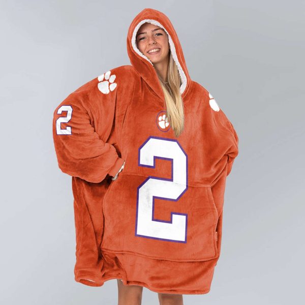 Clemson Klubnik 2 Football Unisex Blanket Hoodie