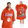 Clemson 2024 Acc Football Champions Unisex Blanket Hoodie 2