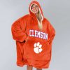 Clemson 2024 Acc Football Champions Unisex Blanket Hoodie 3