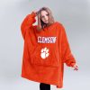 Clemson 2024 Acc Football Champions Unisex Blanket Hoodie 5