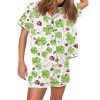 Clover Insect St Patrick Art Print Pajama Set