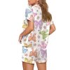 Colorful Bow Print Pajama Set 2