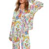 Colorful Dalmatian Print Pajama Set