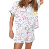 Colorful Stars Print Pajama Set