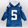 Colts Richardson 5 Football Unisex Blanket Hoodie 1