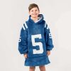 Colts Richardson 5 Football Unisex Blanket Hoodie