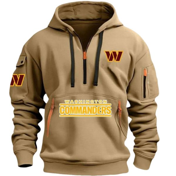 Commanders Football Quarter Zip Hoodie