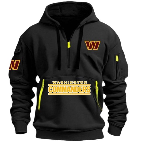 Commanders Football Quarter Zip Hoodie