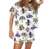 Coquette Mardi Gras Bow Pajama Set