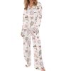 Coquette Pickleball Satin Pajama Set For Women