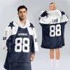 Cowboys 88 Lamb Football Unisex Blanket Hoodie 2