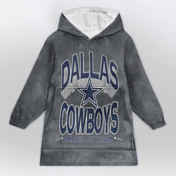 Cowboys Americas Team Football Blanket Hoodie 1